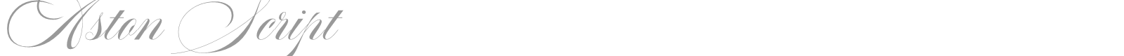 Aston Script font preview